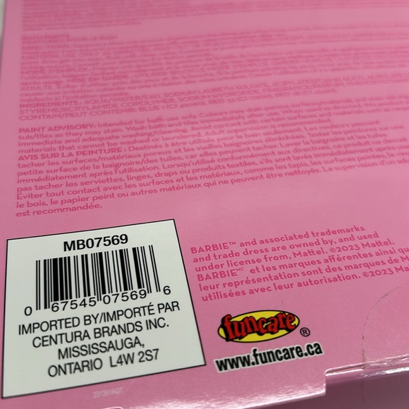 Barbie Bath Time Paint Set Including Paint Tubes & Paint Roller Stamp New Sealed - Picture 3 of 11